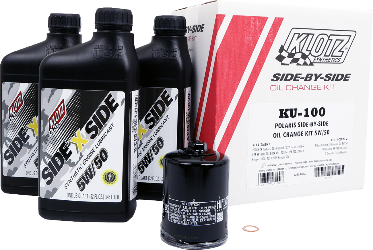 KLOTZ OIL Polaris SxS 5W/50 four stroke engine oil - 'KU100 image 3 of 3