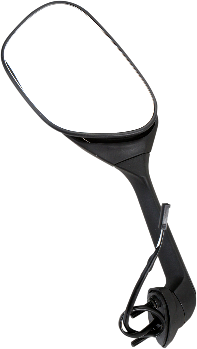 EMGO - 2055262 - Mirror - Side View W/Integrated Turn Signals - Oval - Black - Left image 2 of 5