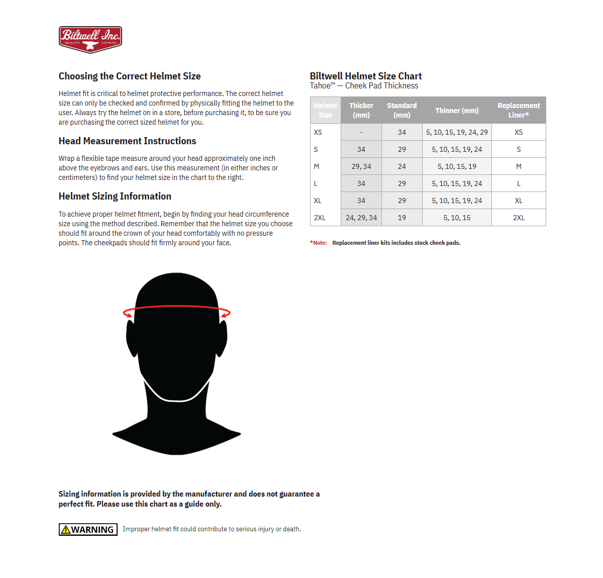 BILTWELL Tahoe™ Helmet Cheek Pads image 1 of 1