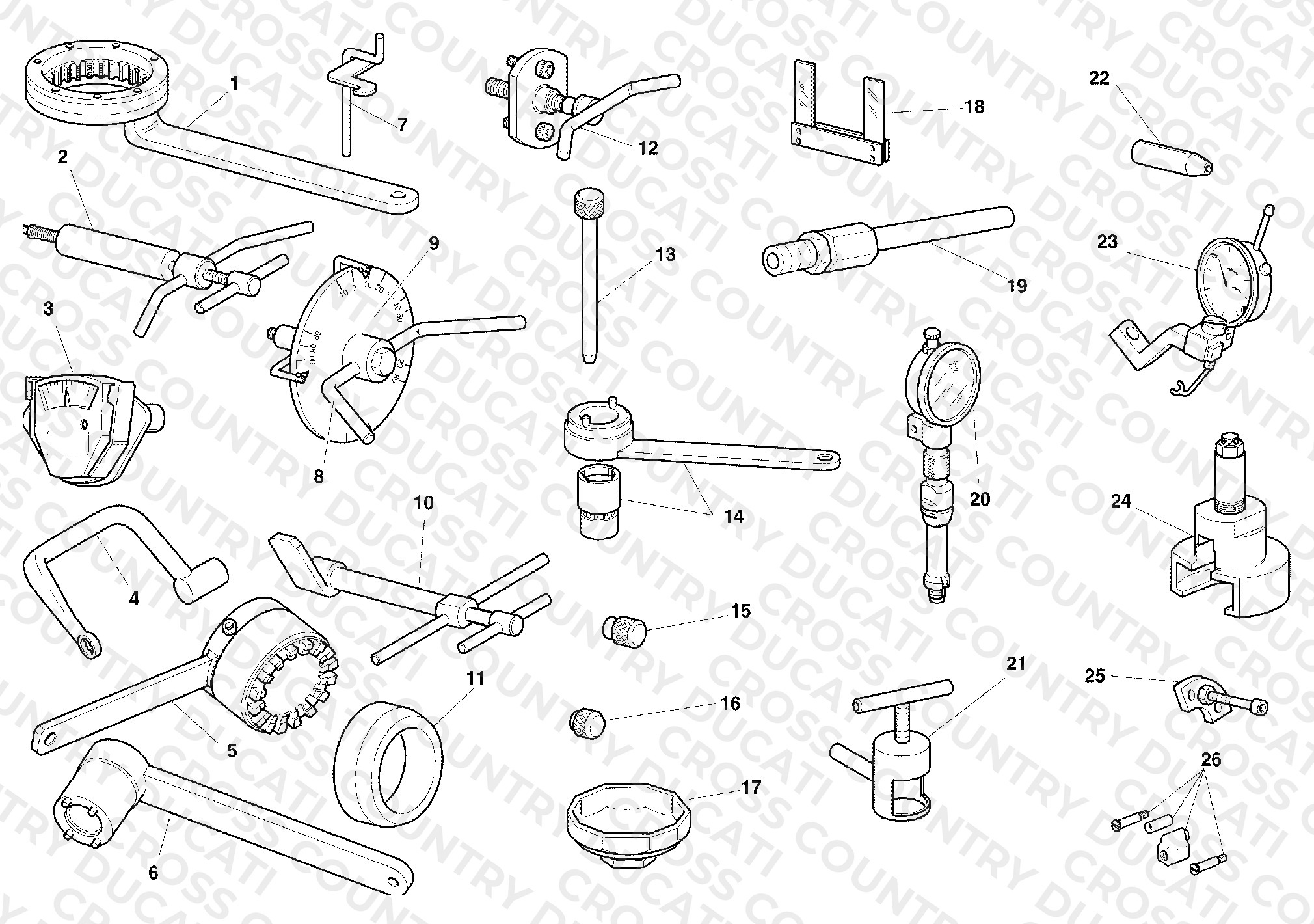 Workshop Service Tools, Engine