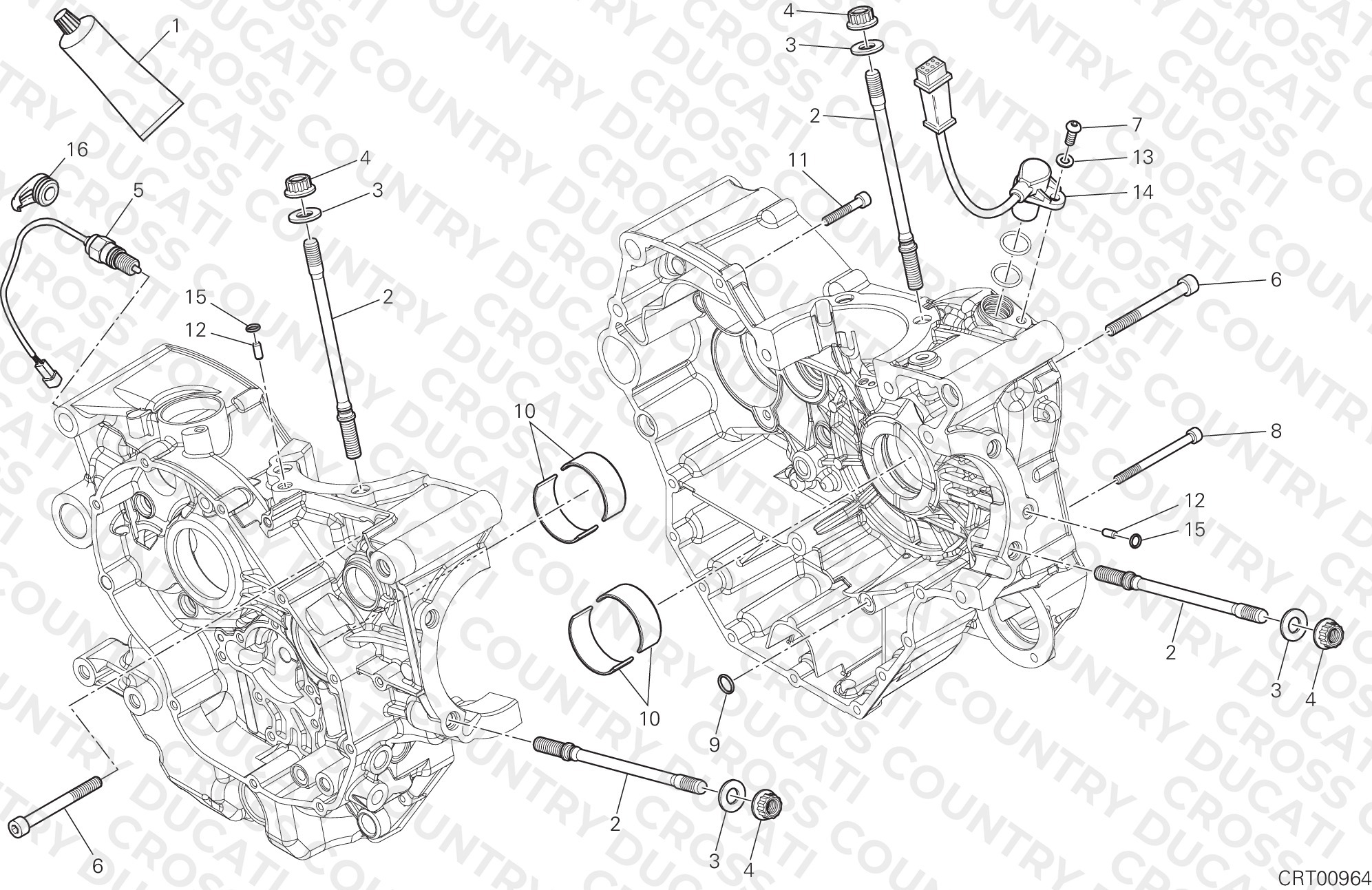 Half-Crankcases Pair