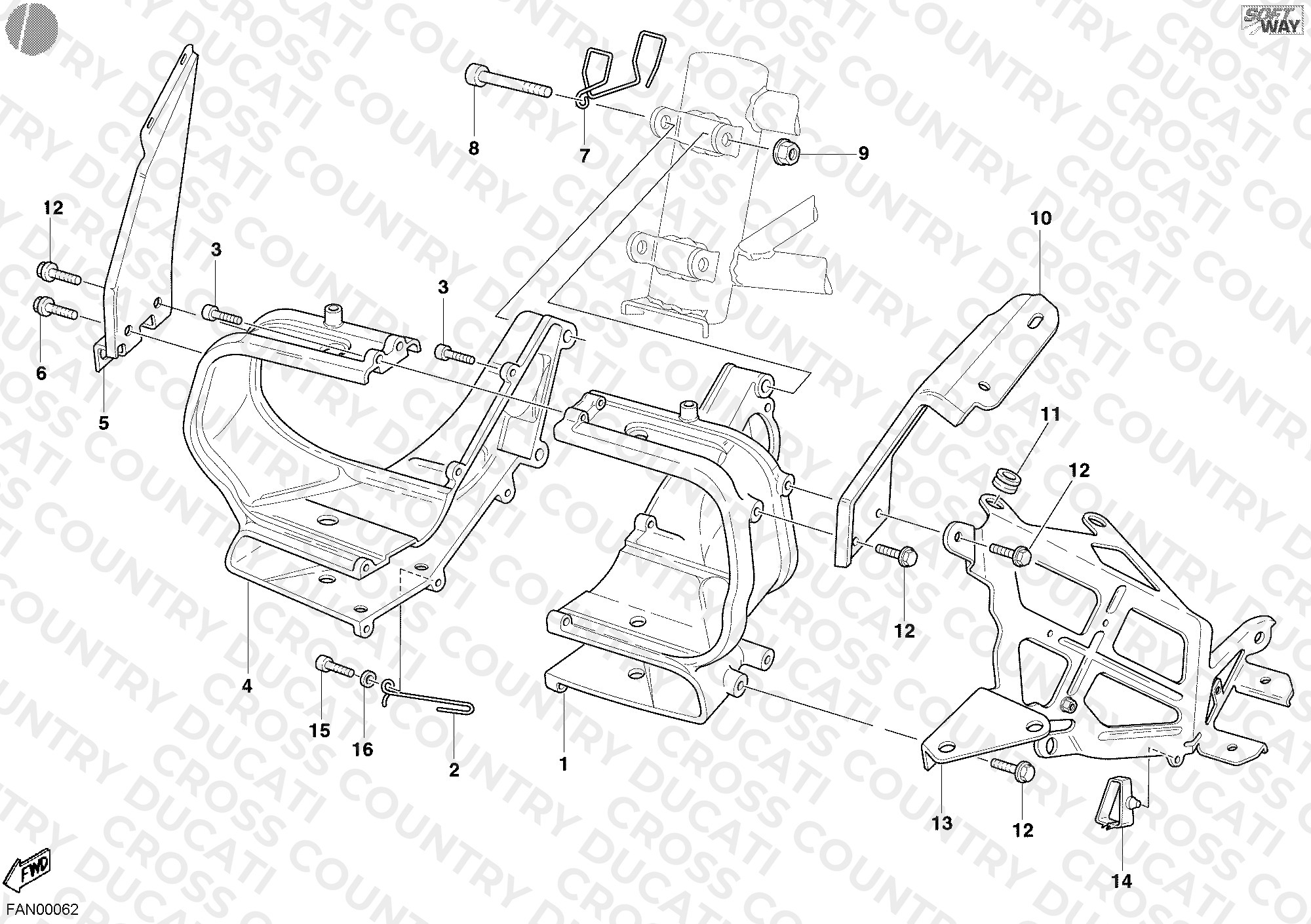 Bracket, Headlight