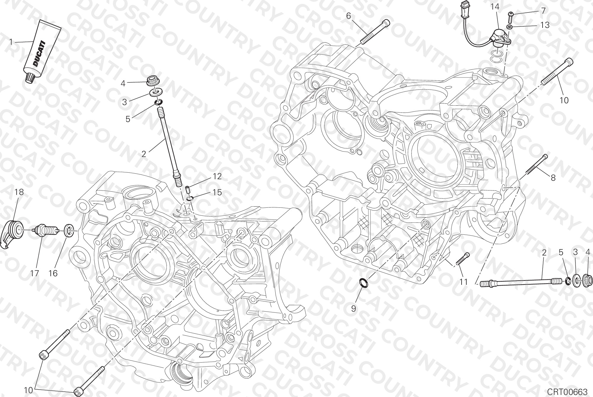 Half-Crankcases Pair