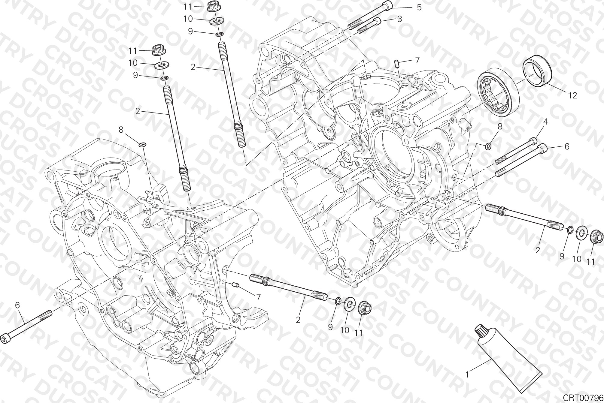 Half-Crankcases Pair