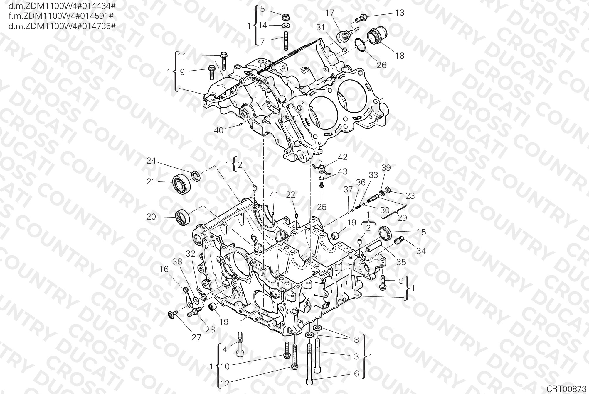 Half-Crankcases Pair
