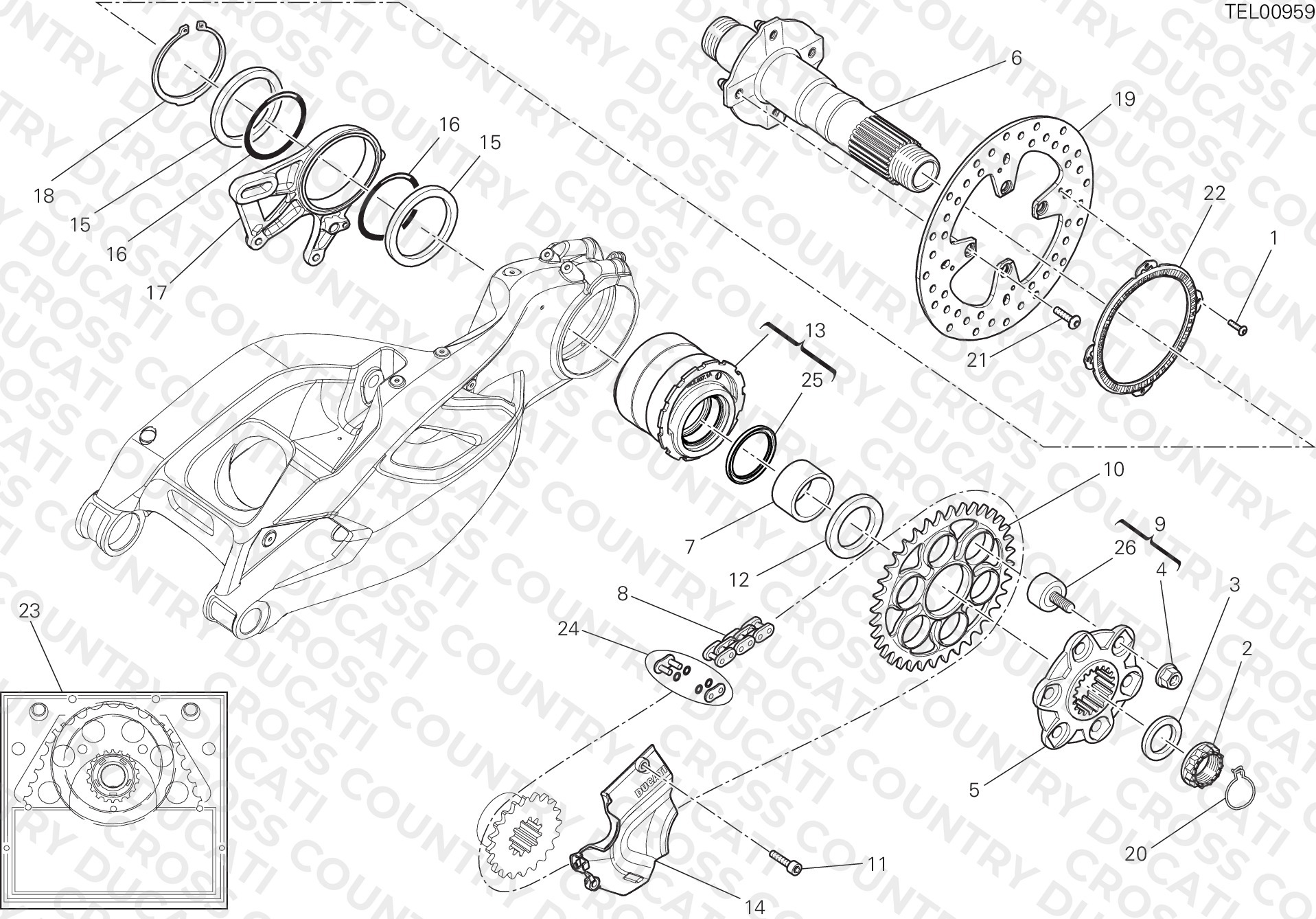 Hub, Rear Wheel