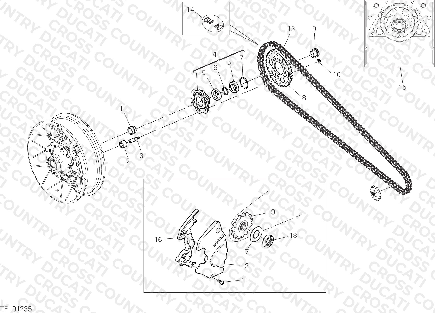 Hub, Rear Wheel