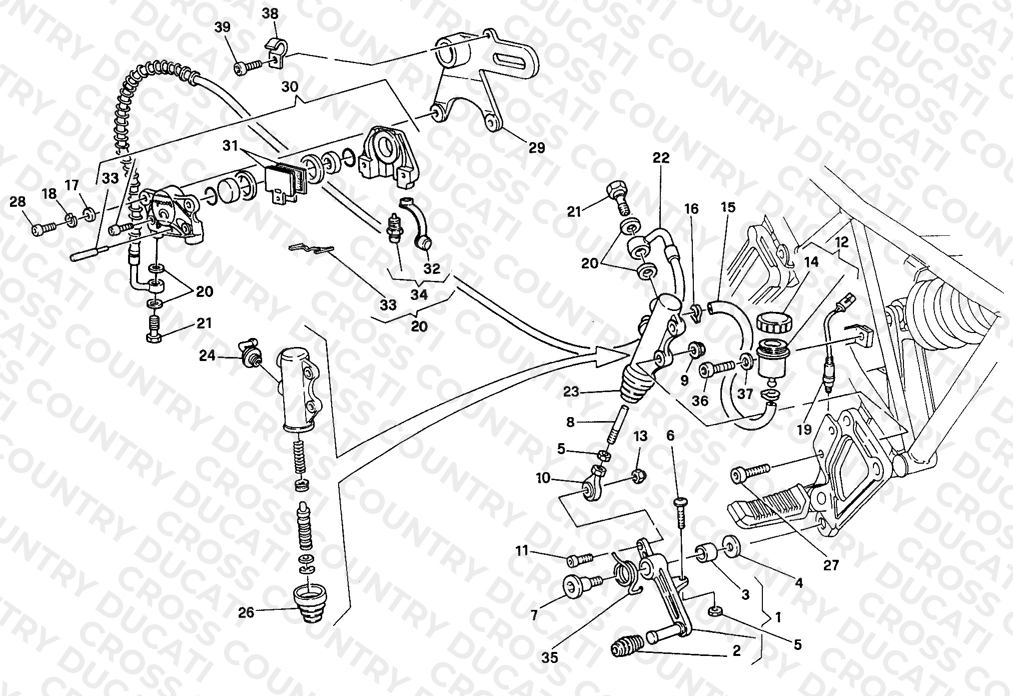 Rear Brake System 016056-024036