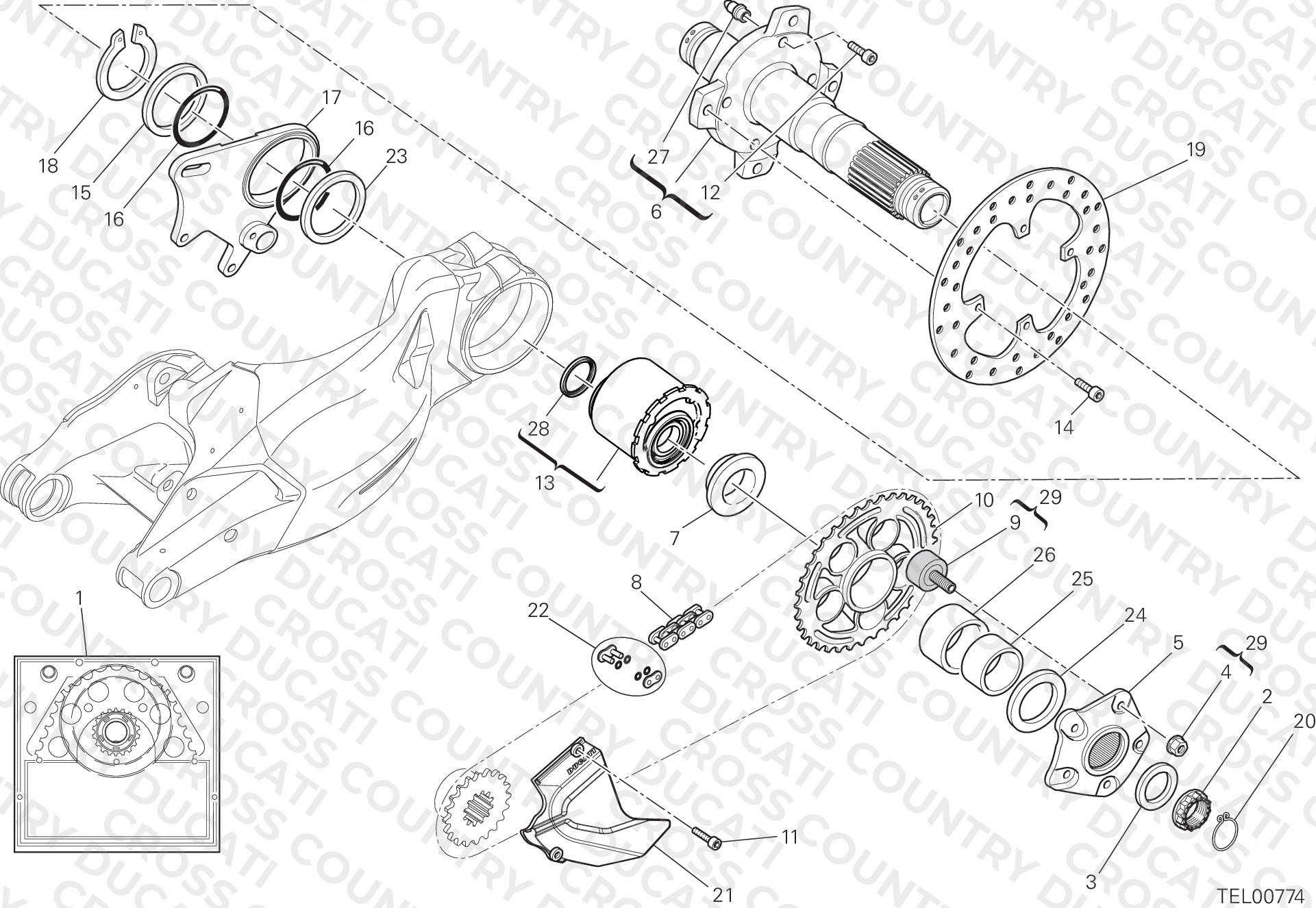Rear Wheel Spindle