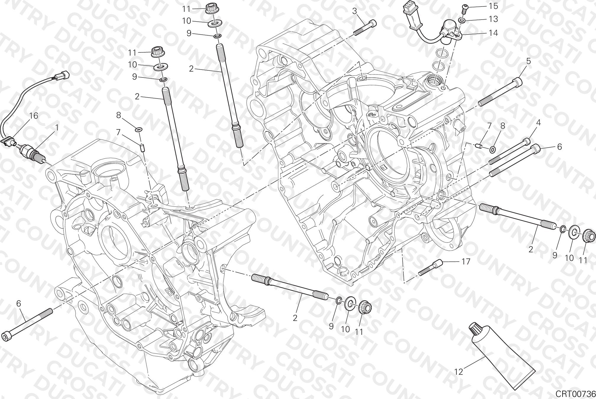 Half-Crankcases Pair
