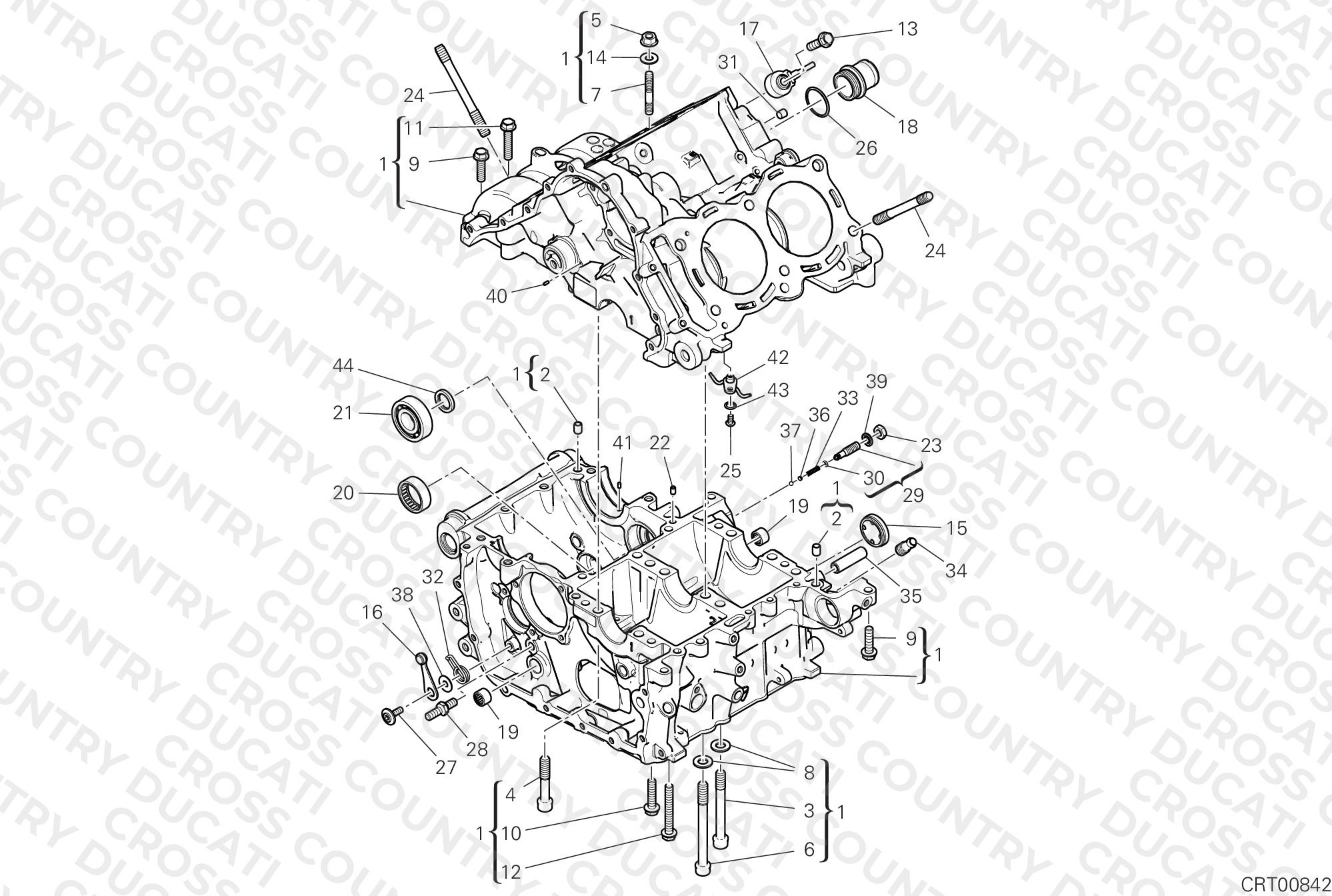 Half-Crankcases Pair
