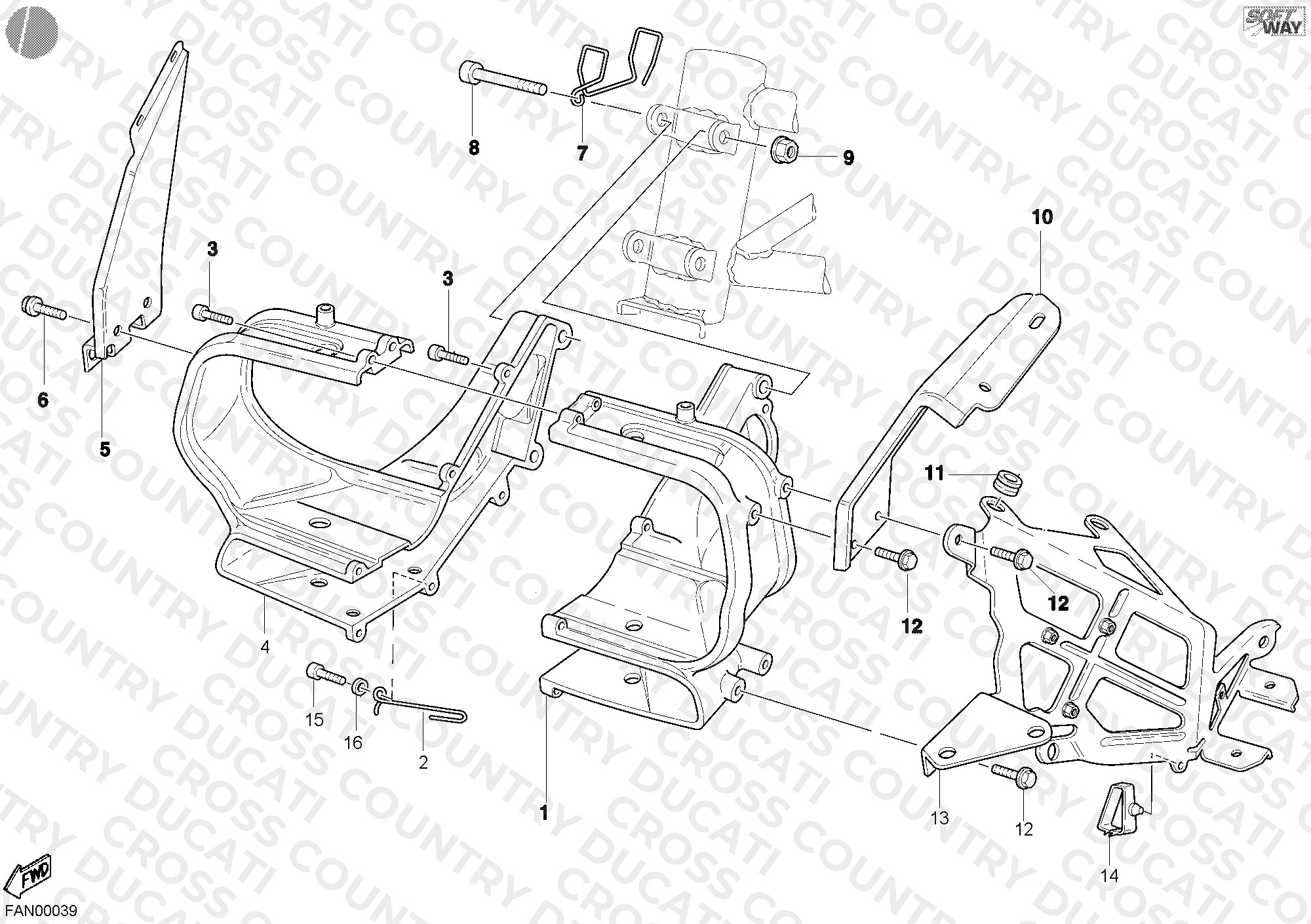 Bracket, Headlight