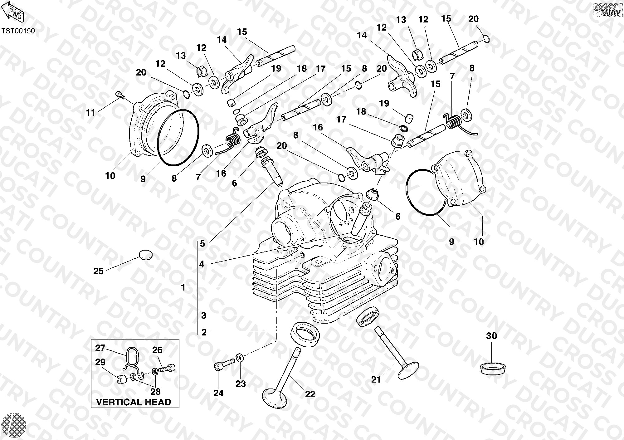 Vertical Cylinder Head
