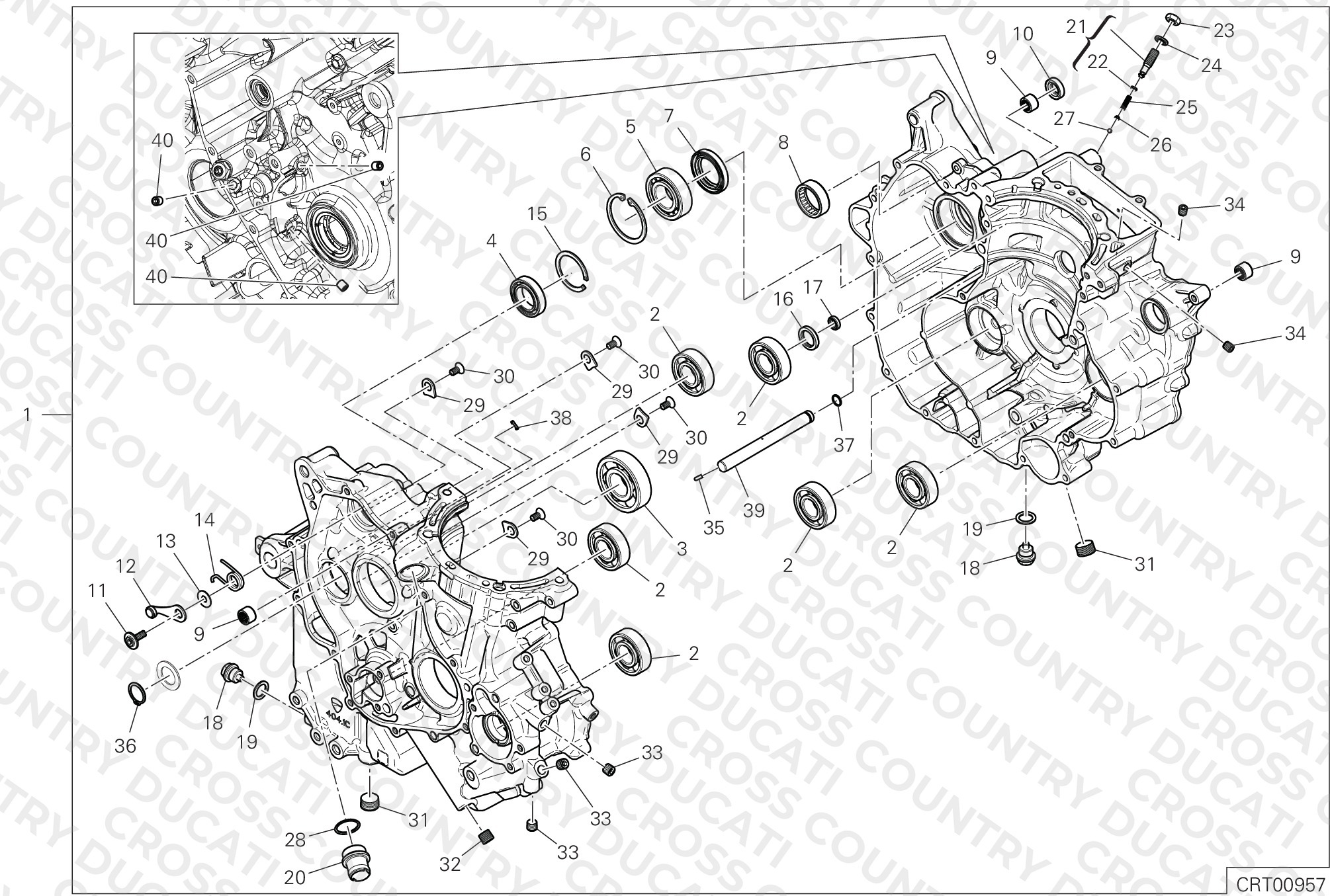 Half-Crankcases Pair