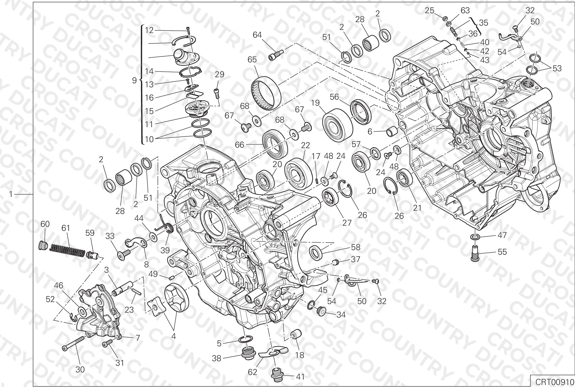 Half-Crankcases Pair