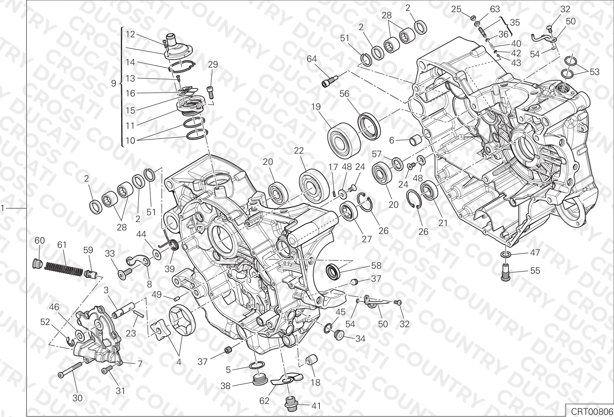 Half-Crankcases Pair
