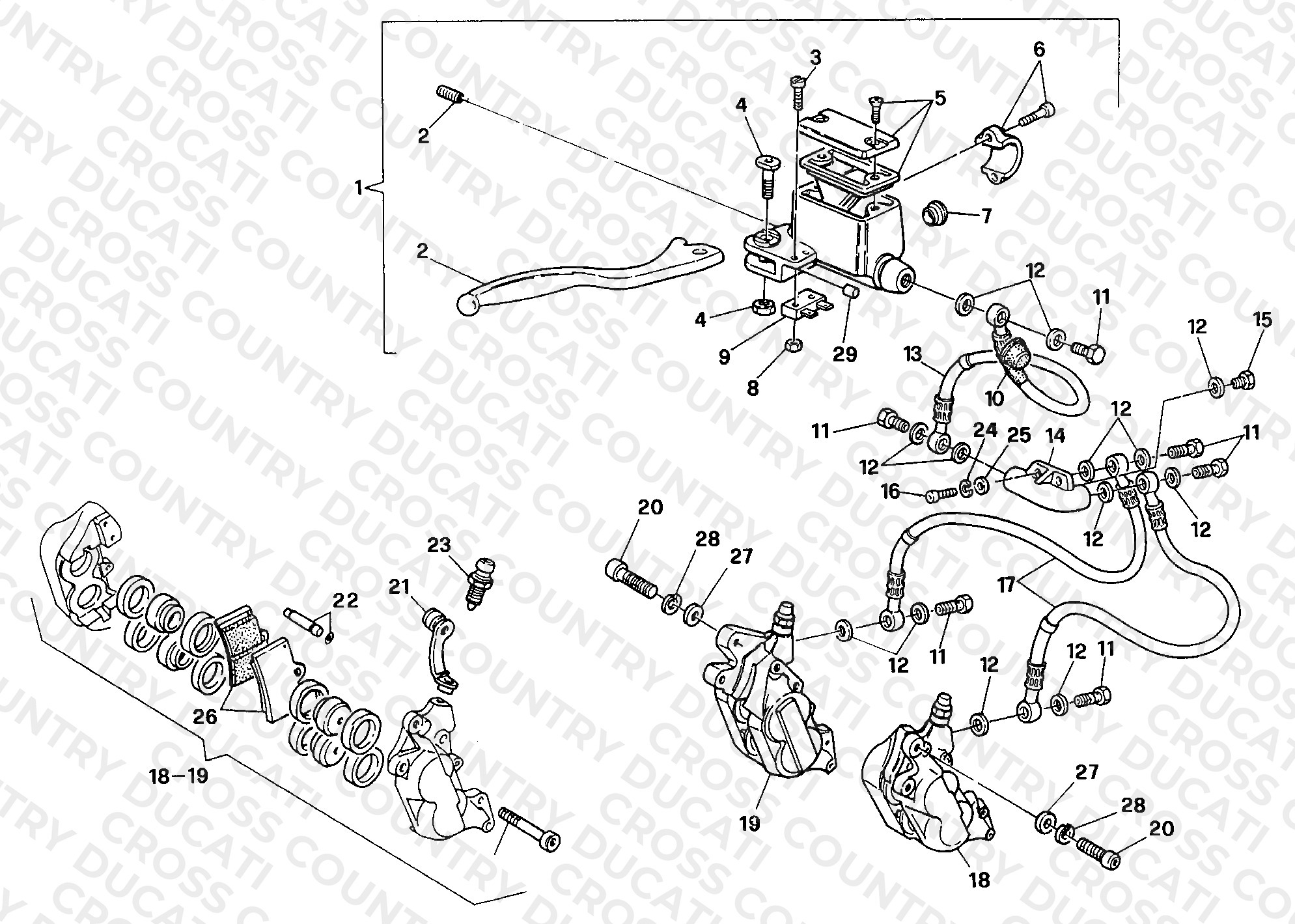 Front Brake System MY92
