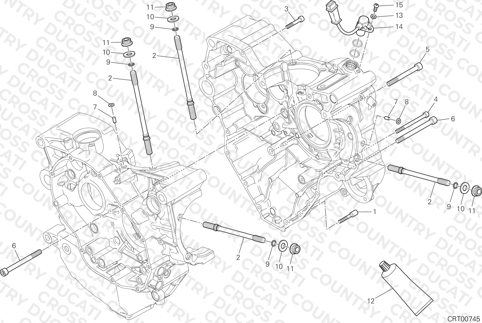 Half-Crankcases Pair