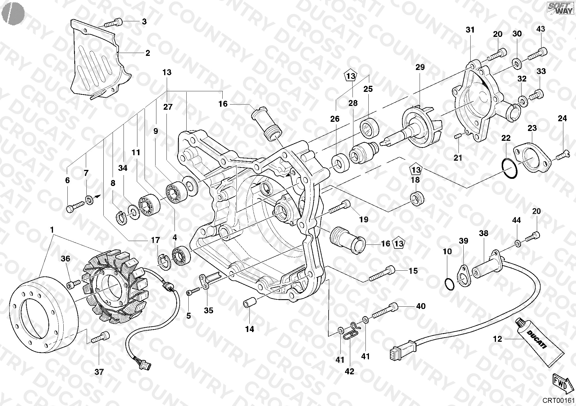Generator Cover - Water Pump