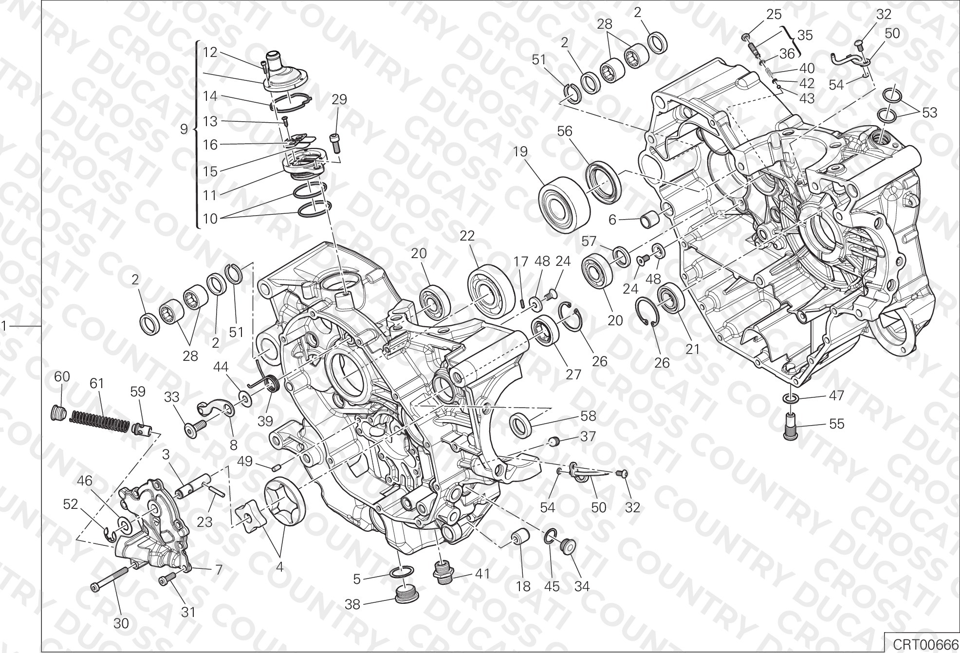 Half-Crankcases Pair