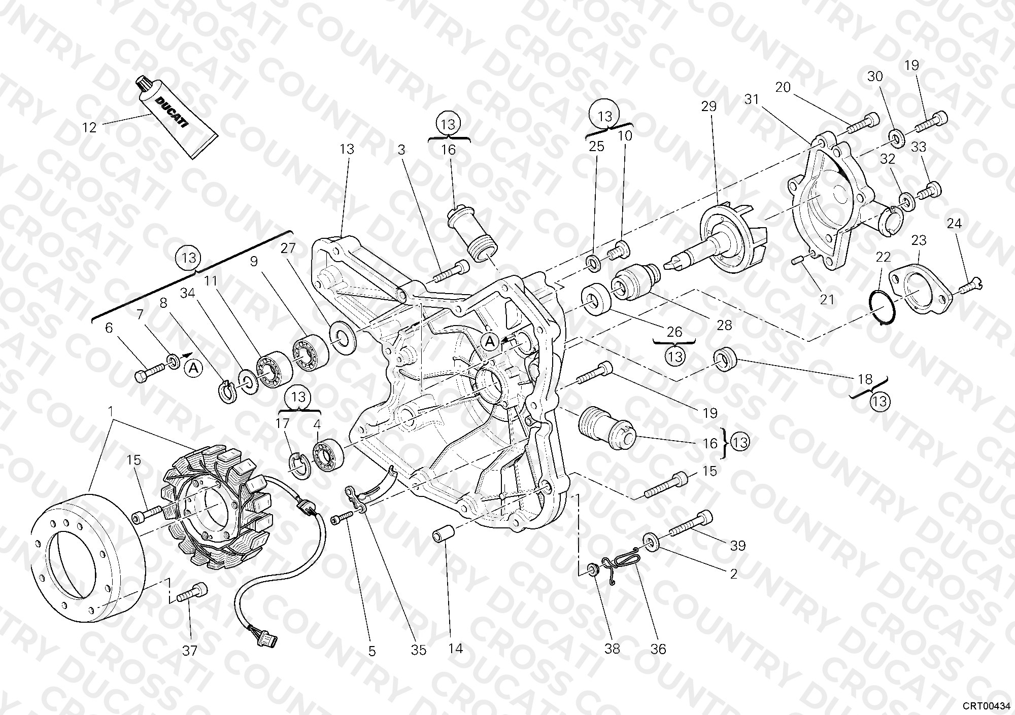Generator Cover - Water Pump