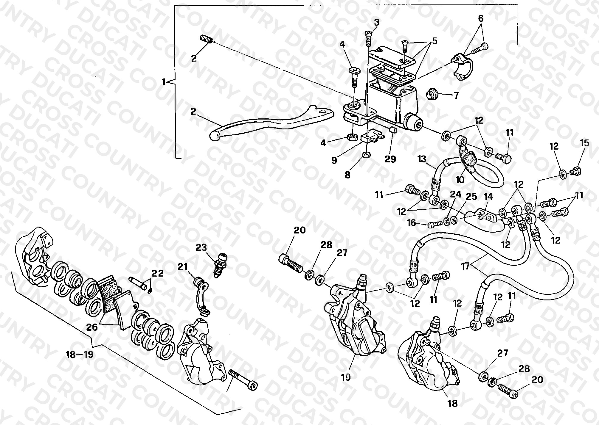 Front Brake System MY92