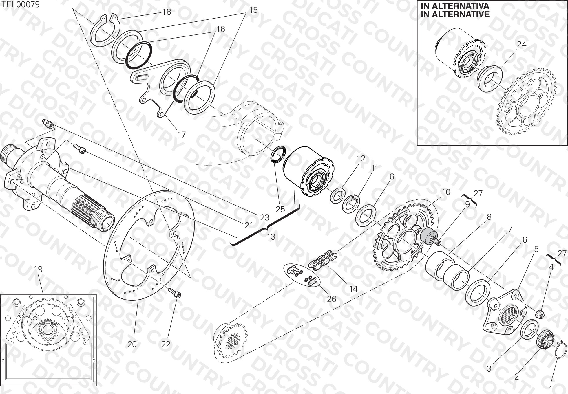 Hub, Rear Wheel
