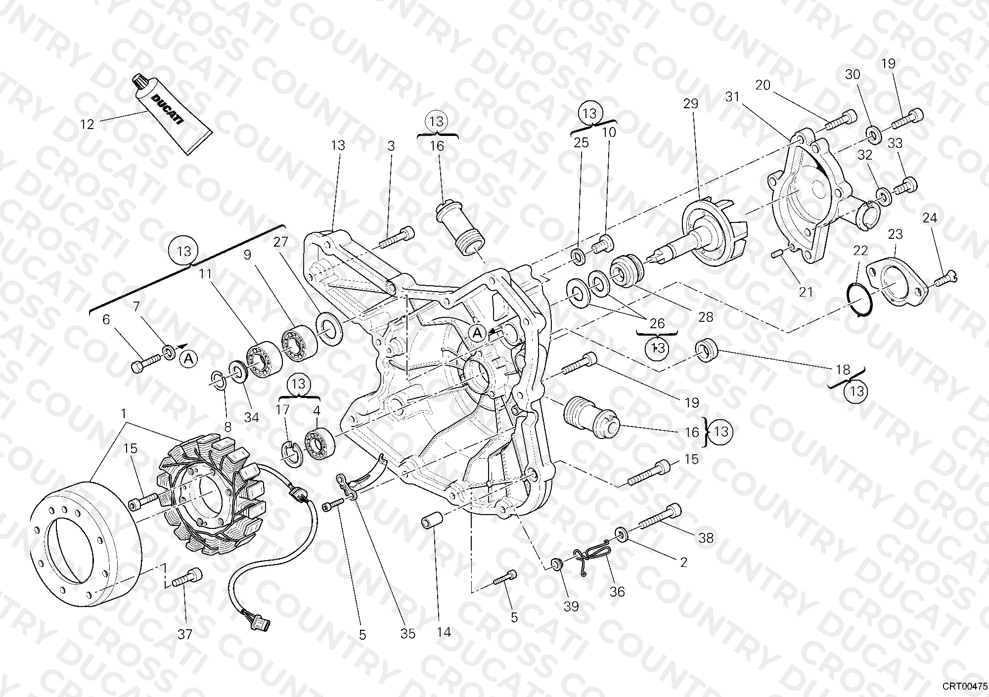 Generator Cover - Water Pump