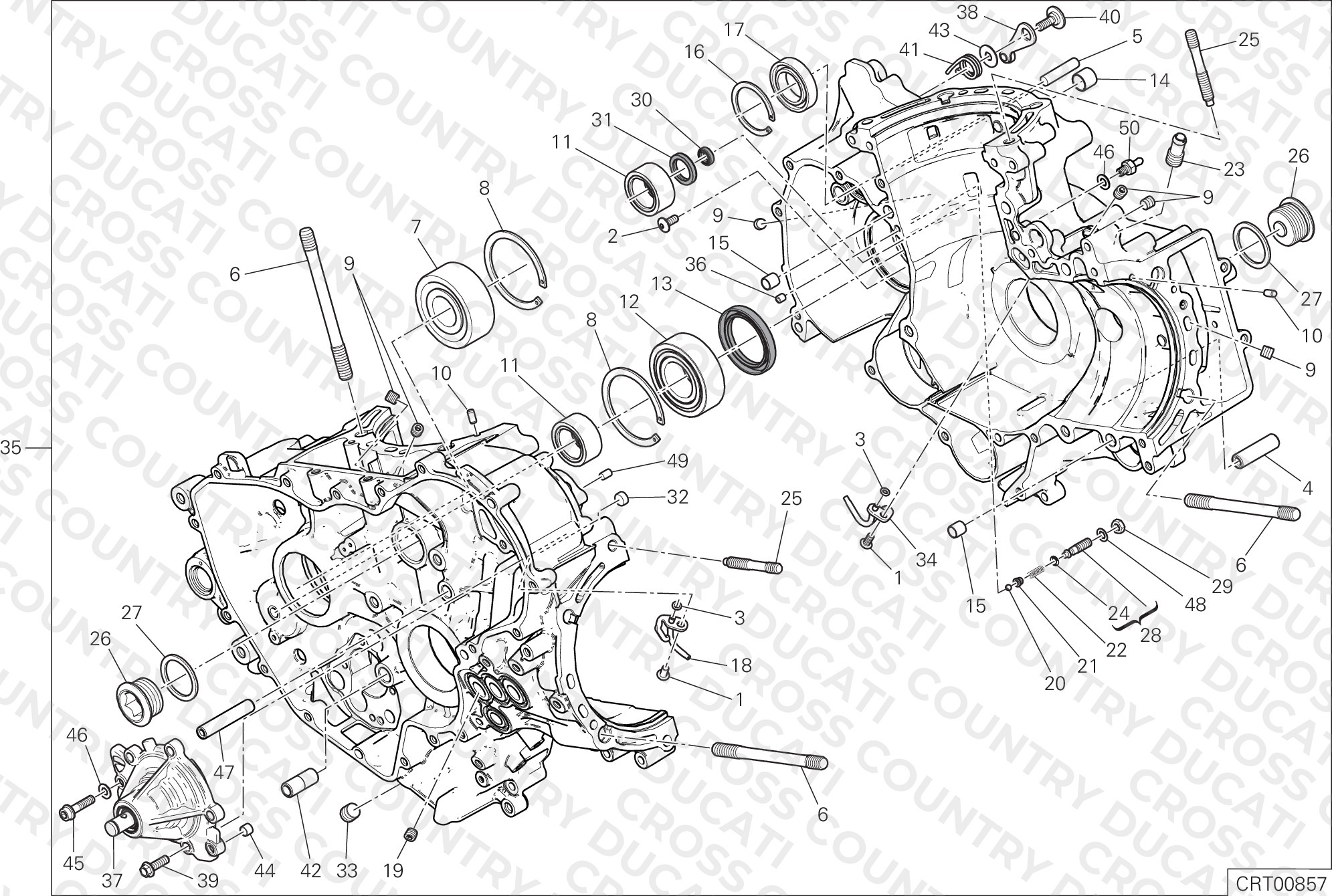 Half-Crankcases Pair