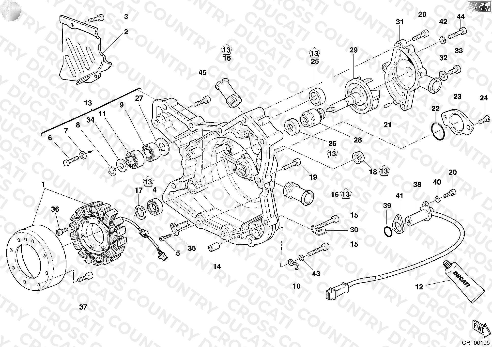 Generator Cover - Water Pump