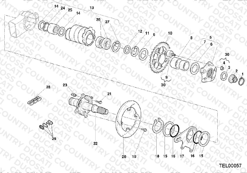 Hub, Rear Wheel