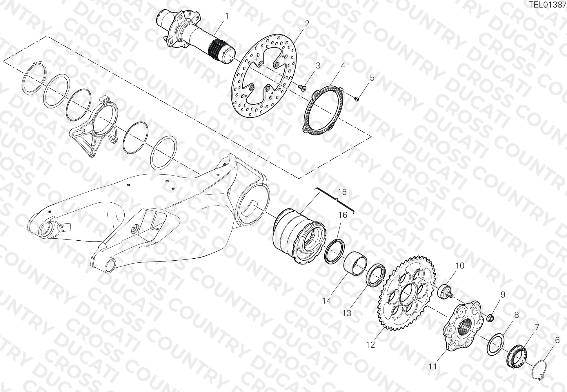 Rear Wheel Spindle