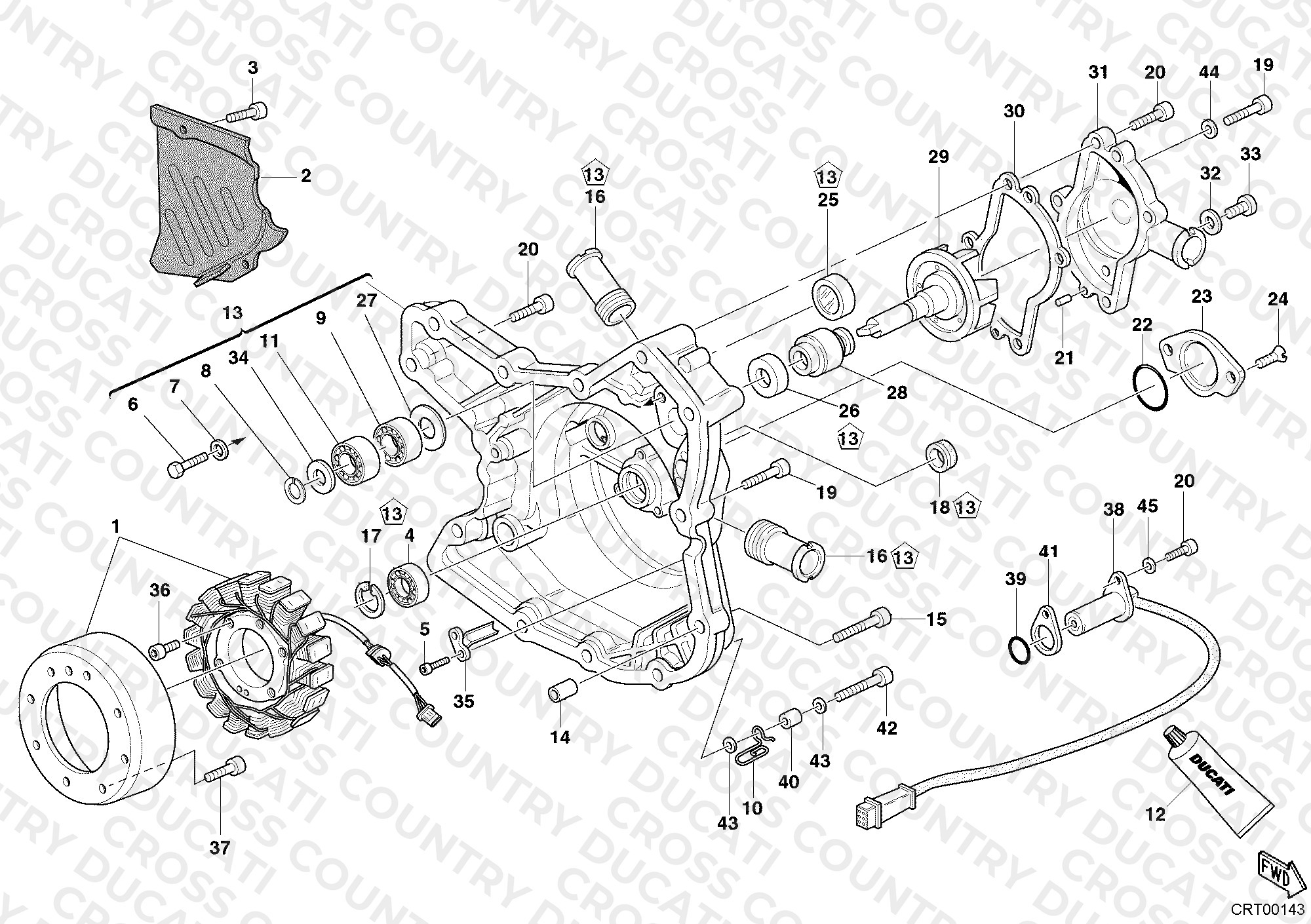 Generator Cover - Water Pump