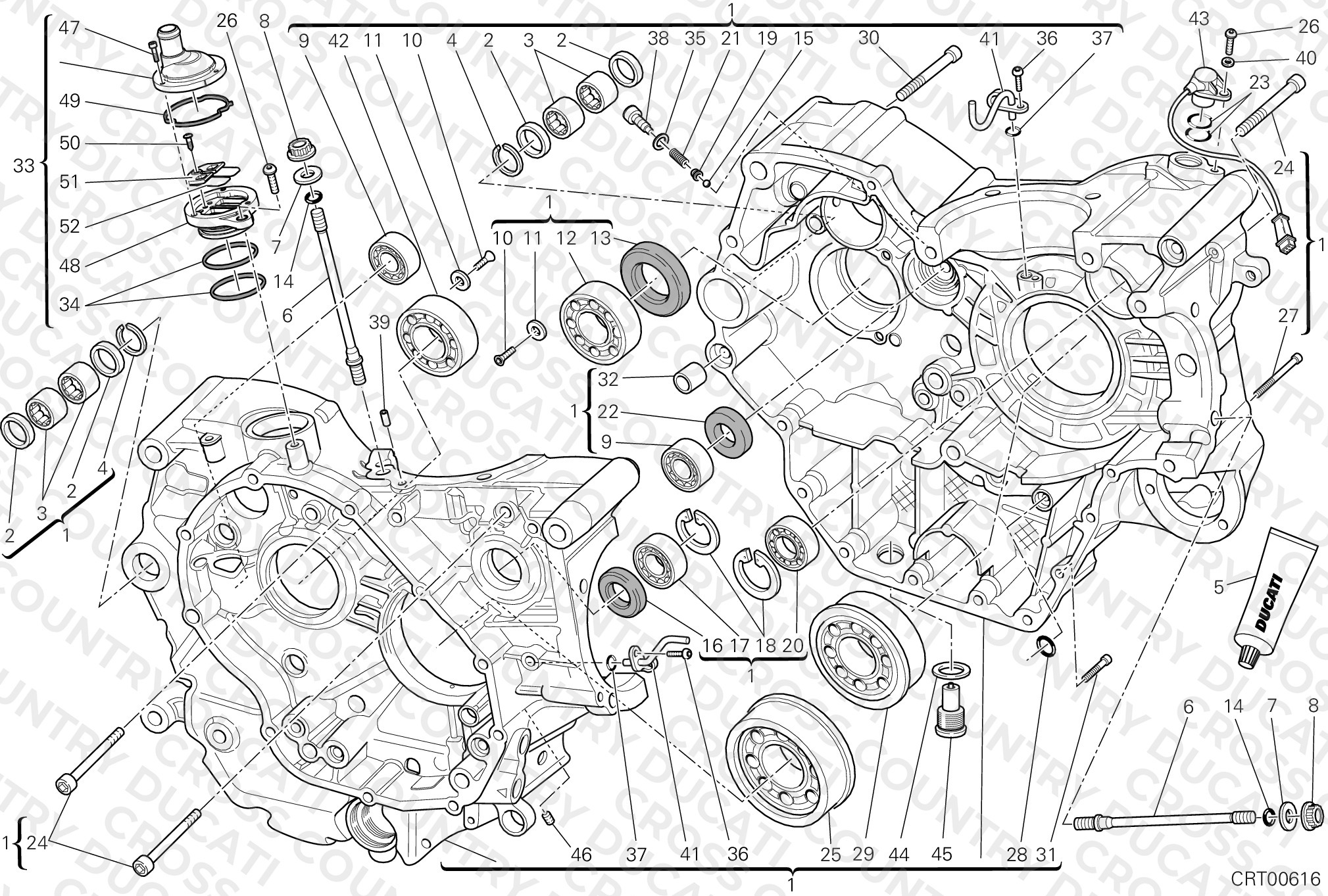 Half-Crankcases Pair