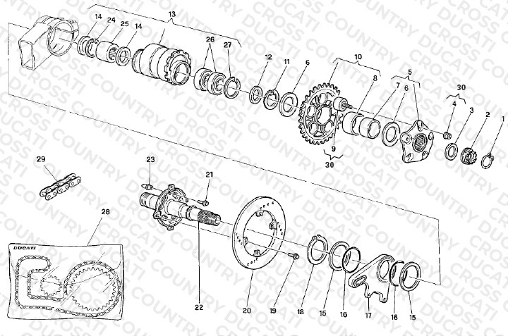 Hub, Rear Wheel