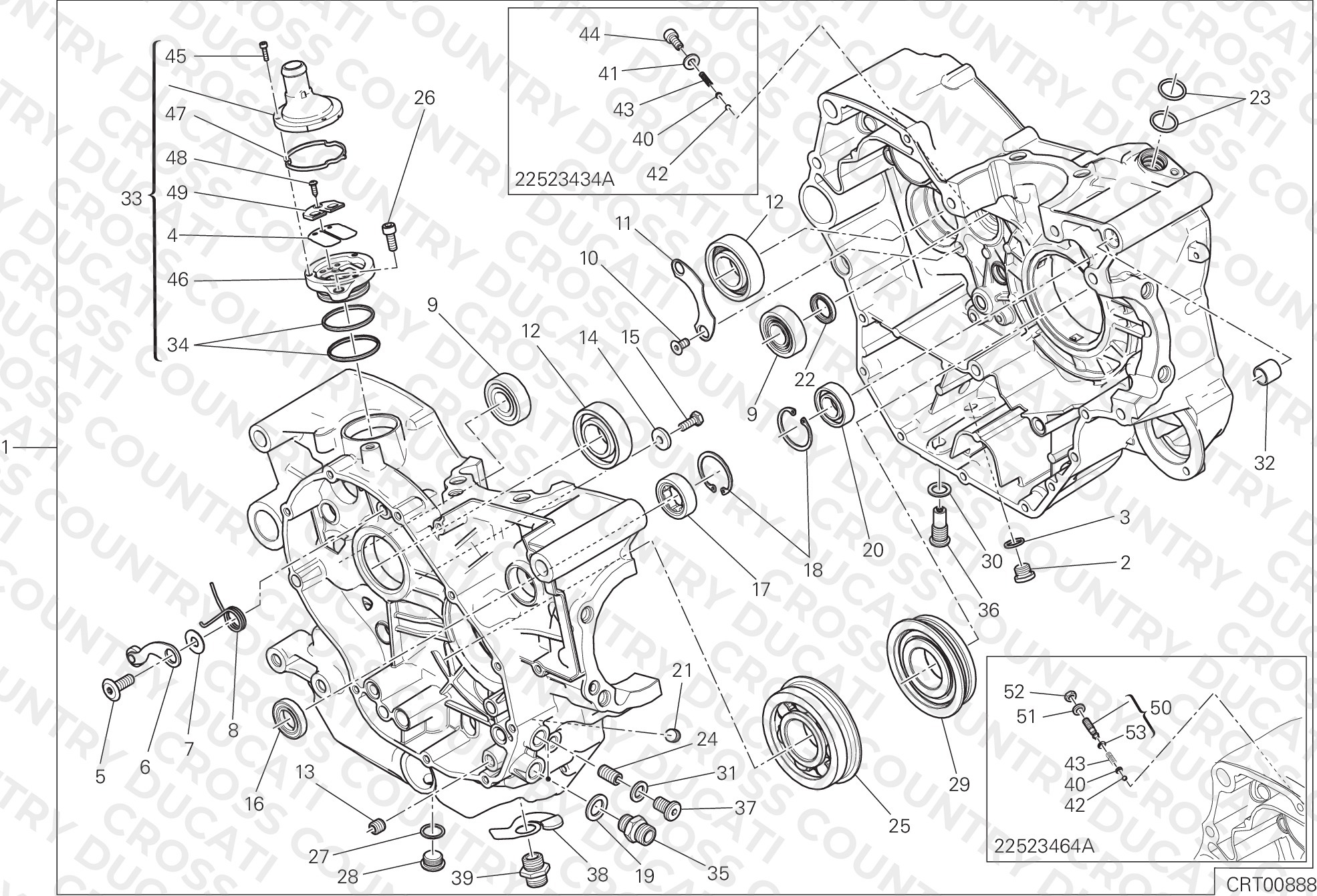 Complete Half-Crankcases Pair