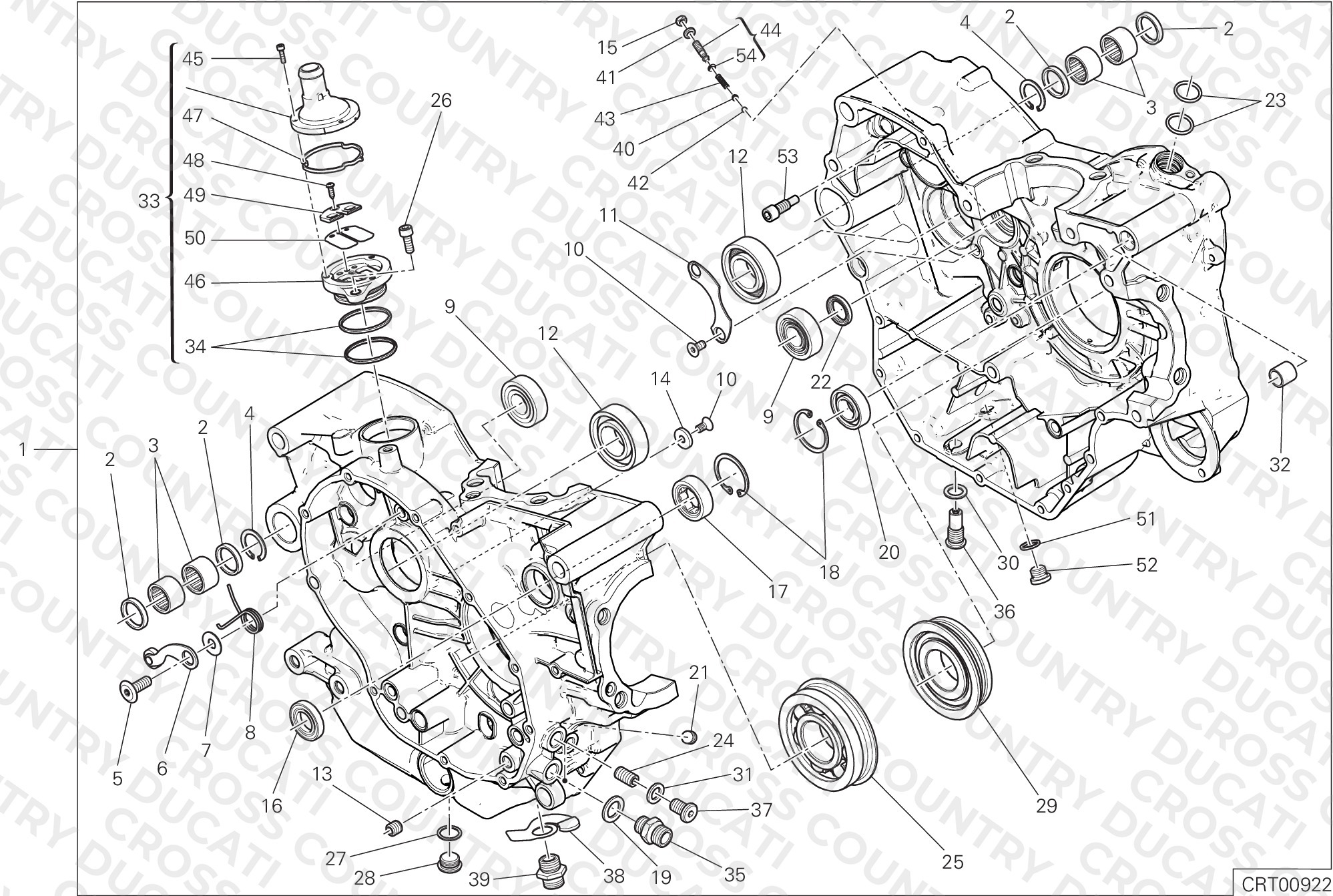 Half-Crankcases Pair
