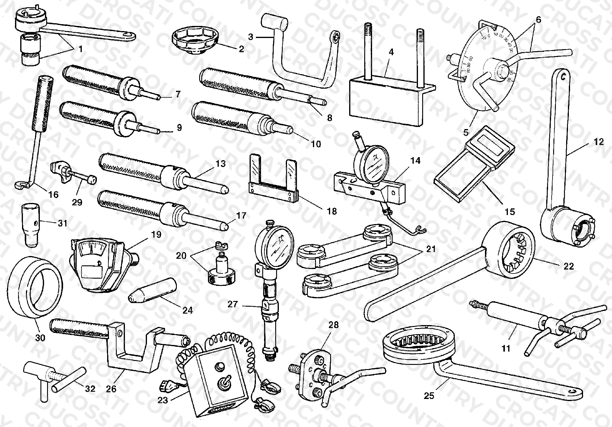 Workshop Service Tools, Engine