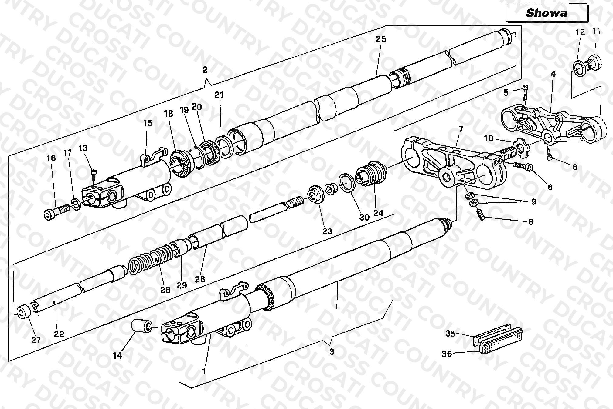 Front Fork Cr Showa