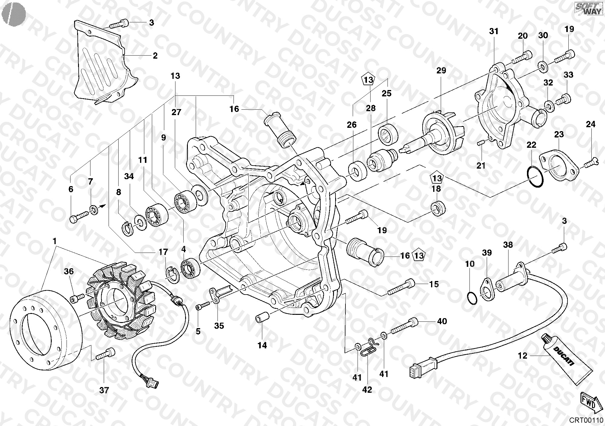 Generator Cover - Water Pump