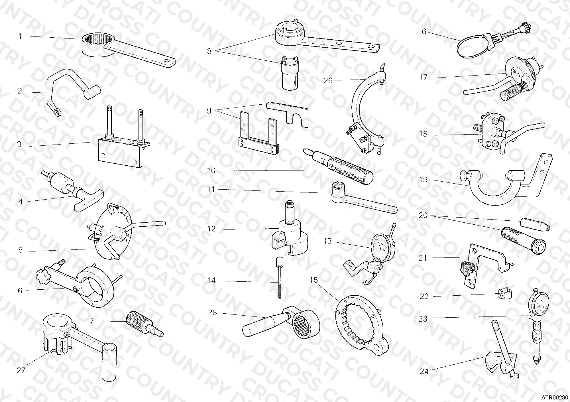 WORKSHOP SERVICE TOOLS, ENGINE