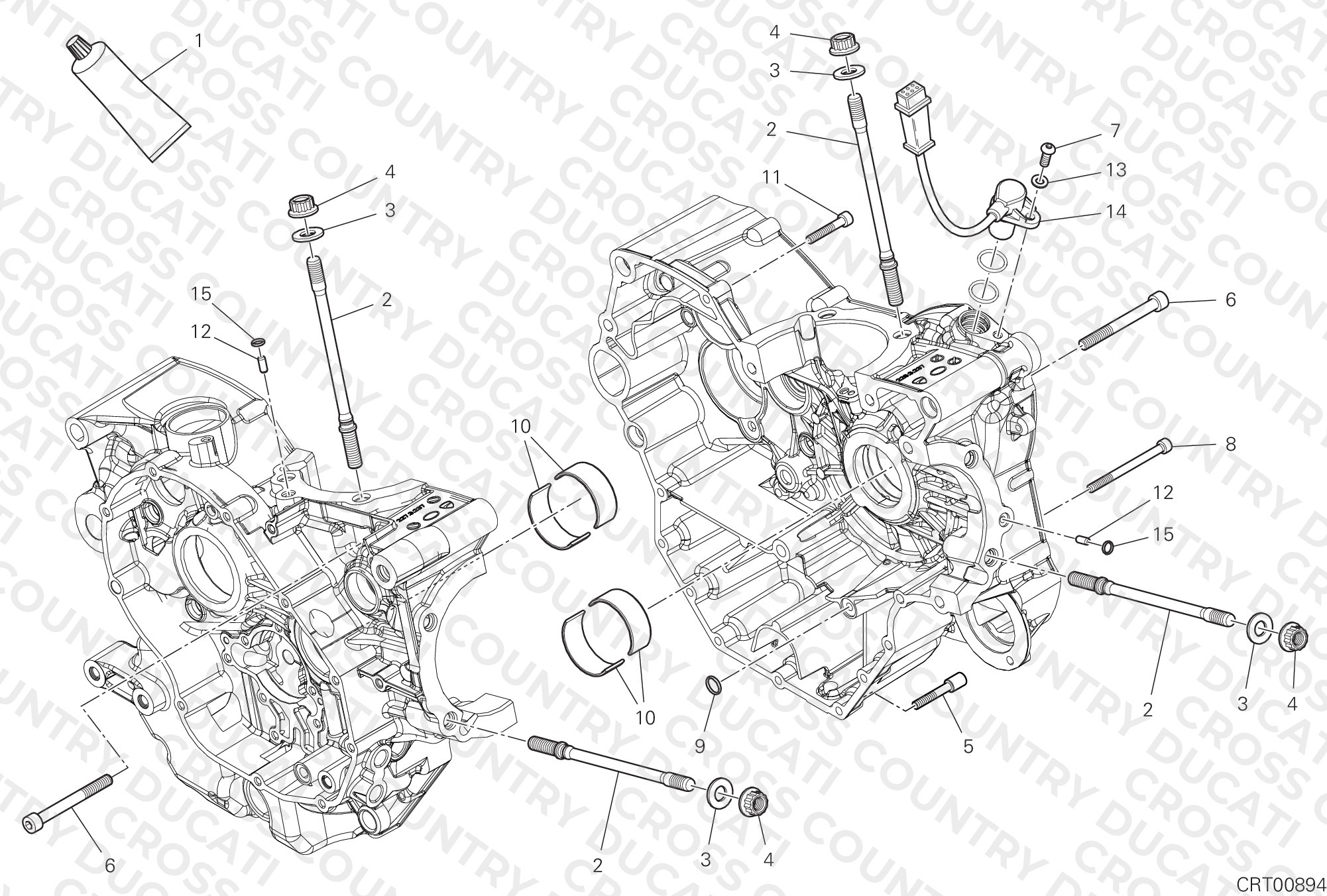 Half-Crankcases Pair