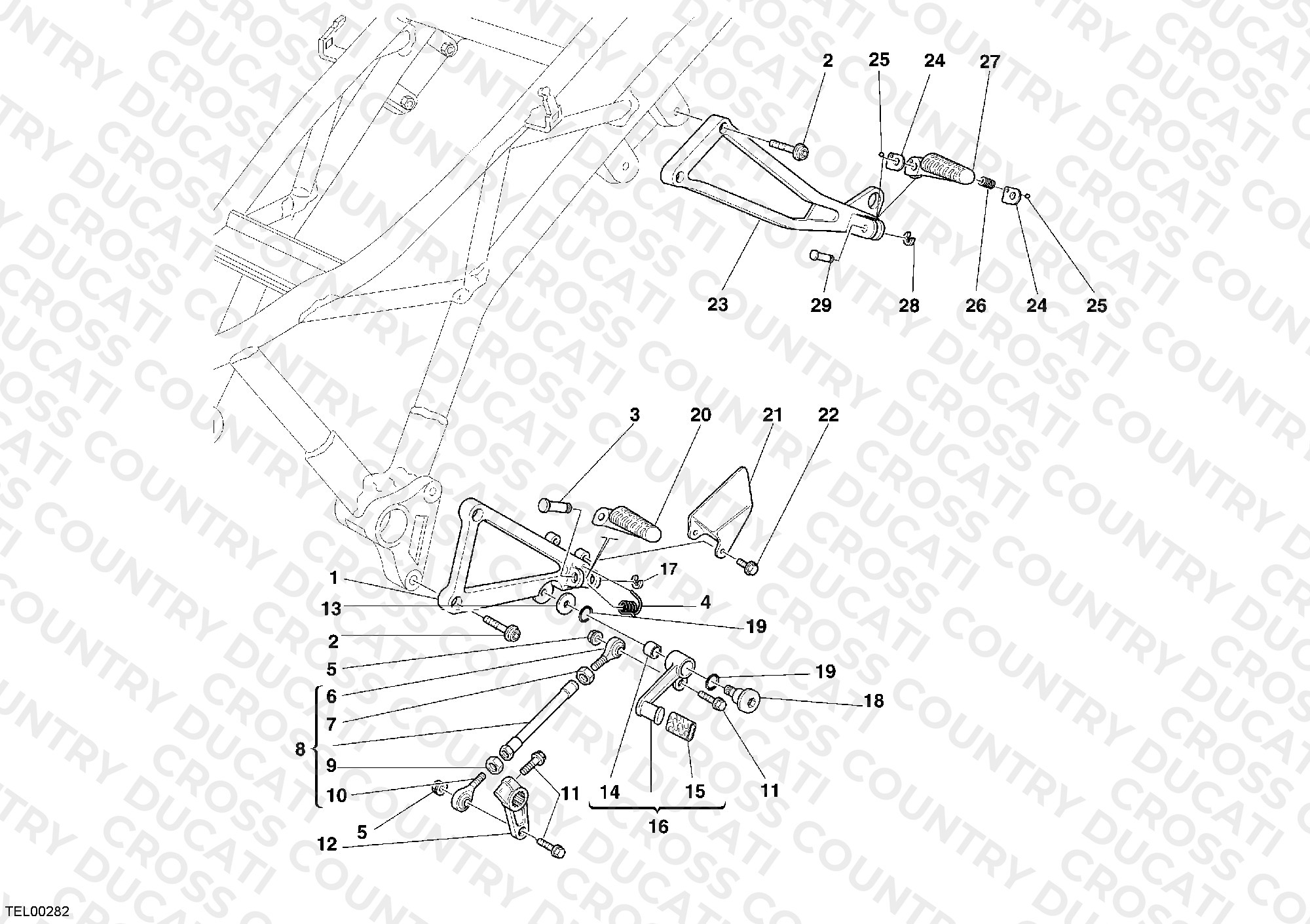 Footrests, Left