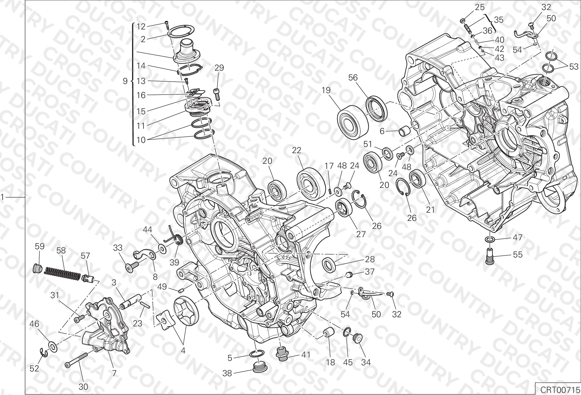 Half-Crankcases Pair