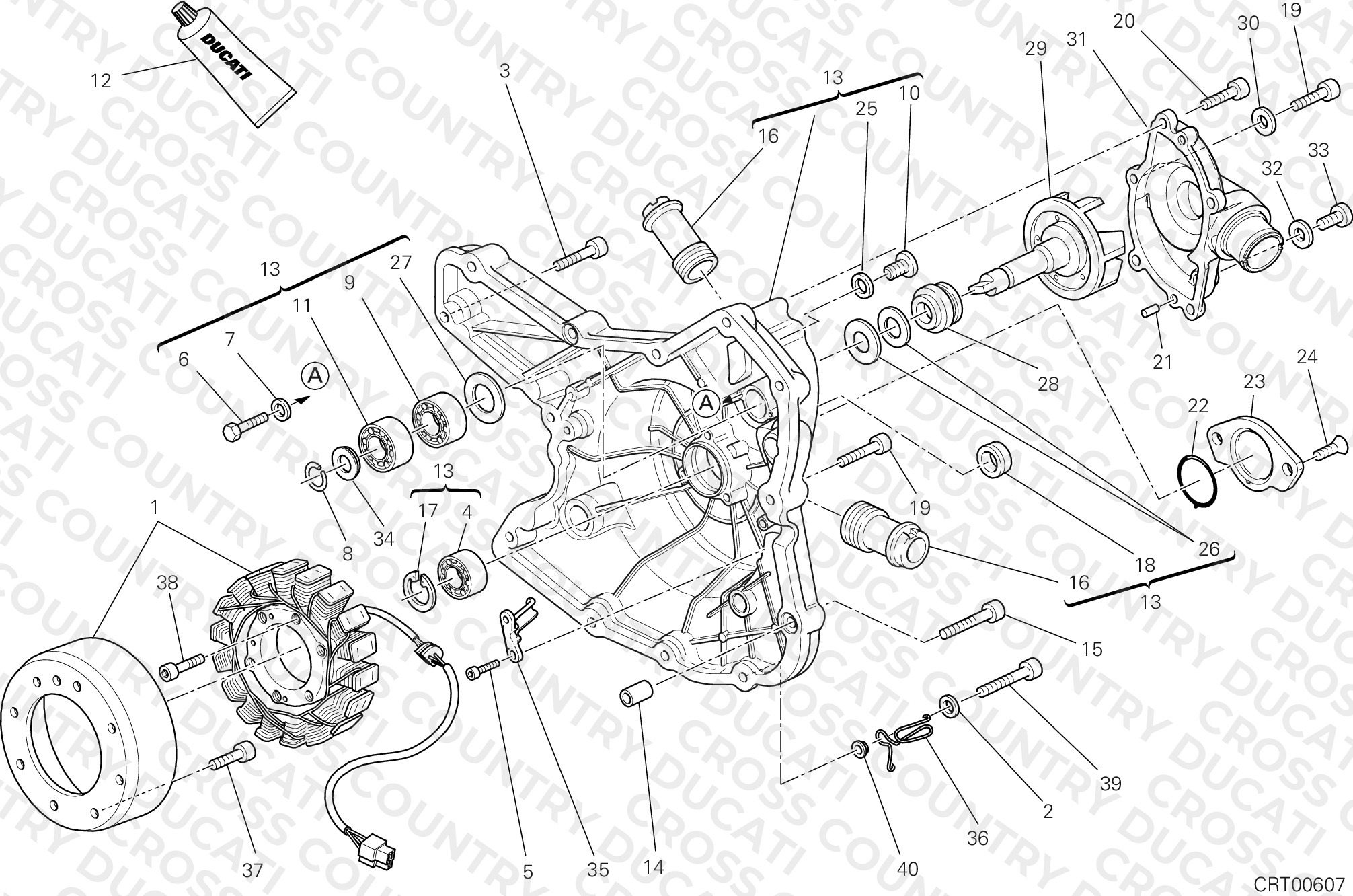Generator Cover - Water Pump