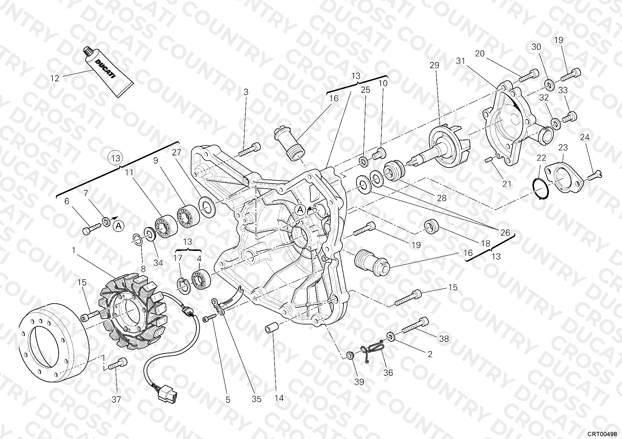 Generator Cover - Water Pump