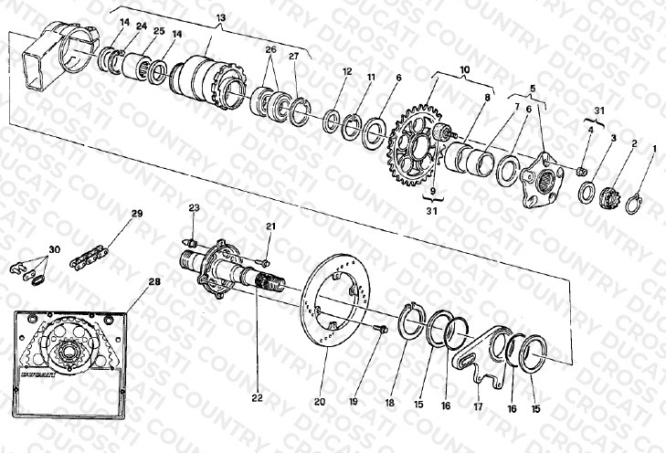 Hub, Rear Wheel