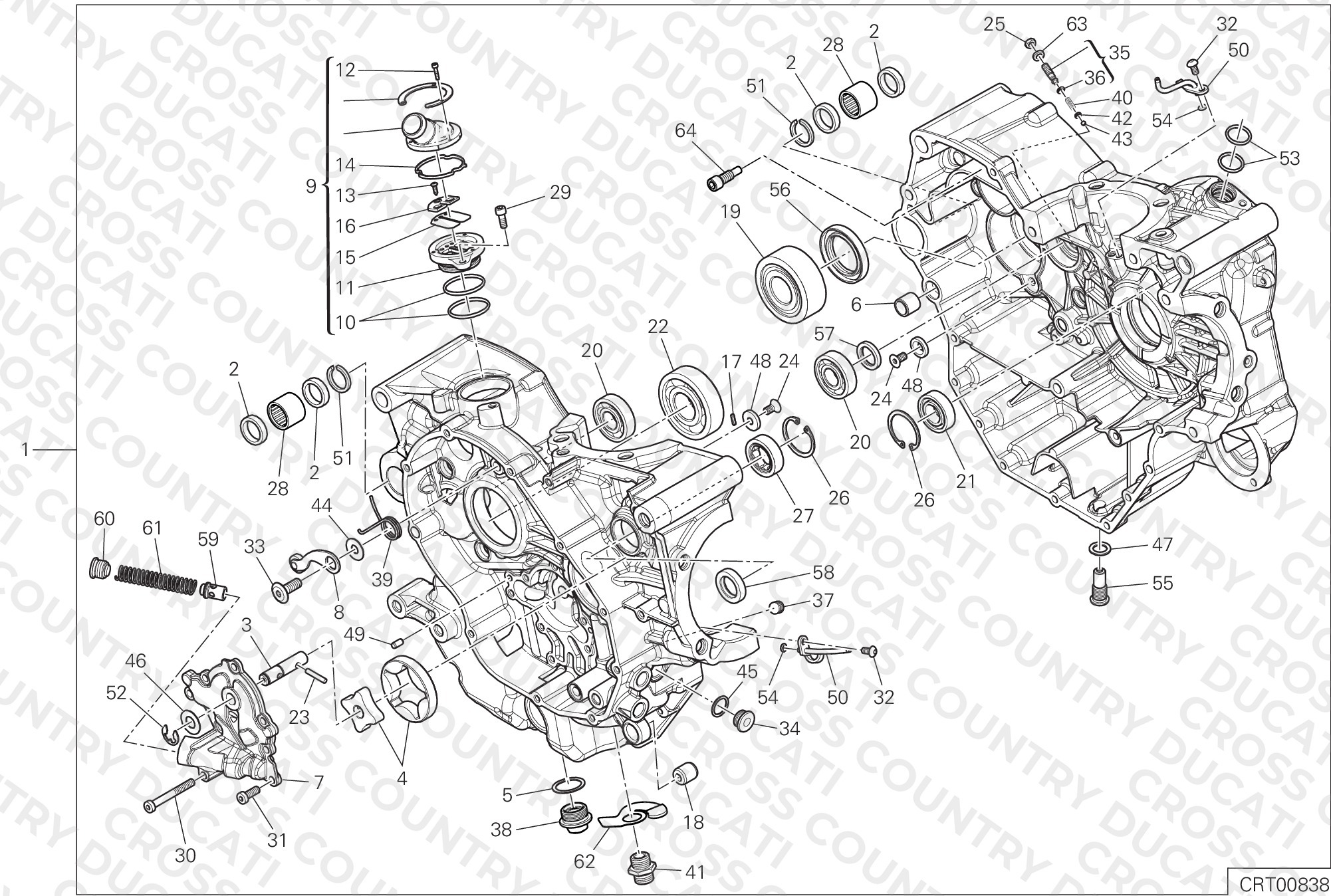 Half-Crankcases Pair