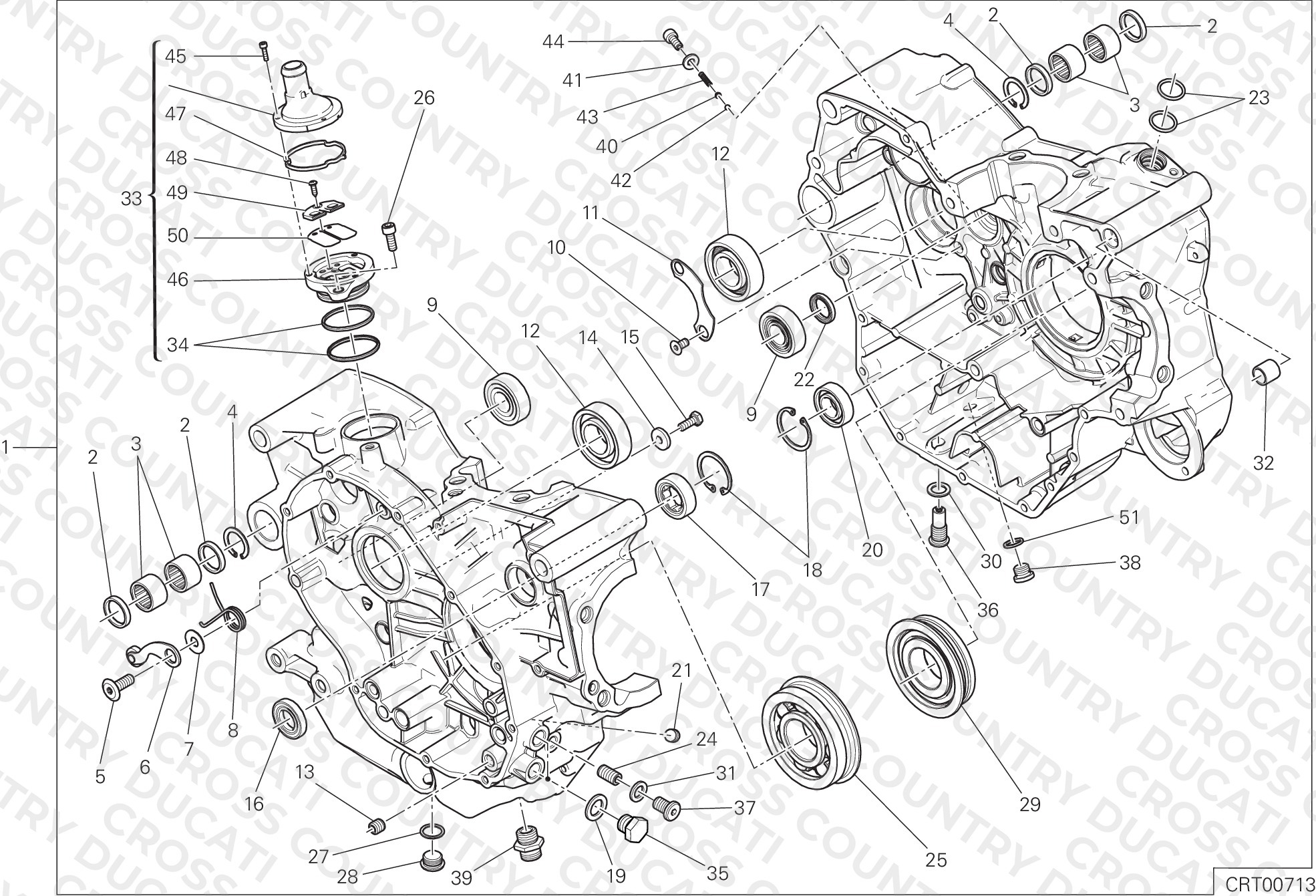 Complete Half-Crankcases Pair