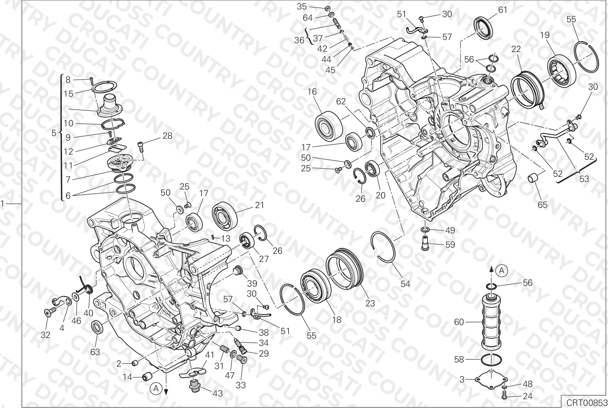 Half-Crankcases Pair